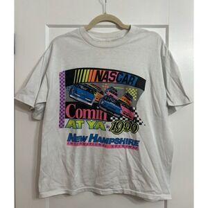 Vintage 1990 NASCAR New‎ Hampshire International Speedway T-Shirt Size S/M